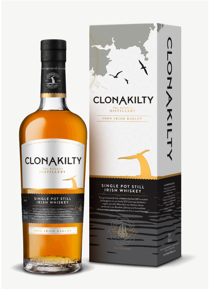 
                  
                    Clonakilty Single Pot Still Irish Whisky in a 700ml bottle. 46% ABV 100% Irish Barley. 
                  
                